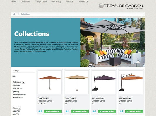 Treasure Garden Unveils Patio Umbrella Design Studio