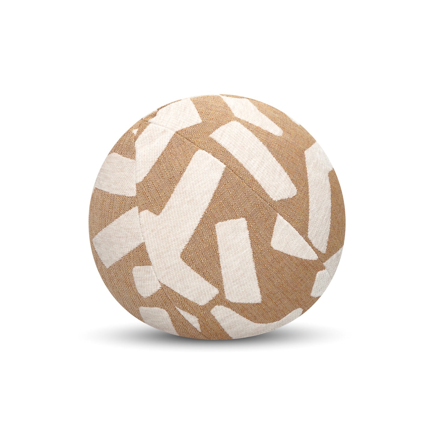 12" Round Elaine Smith Orb Pillow Fascination Caramel, image 1