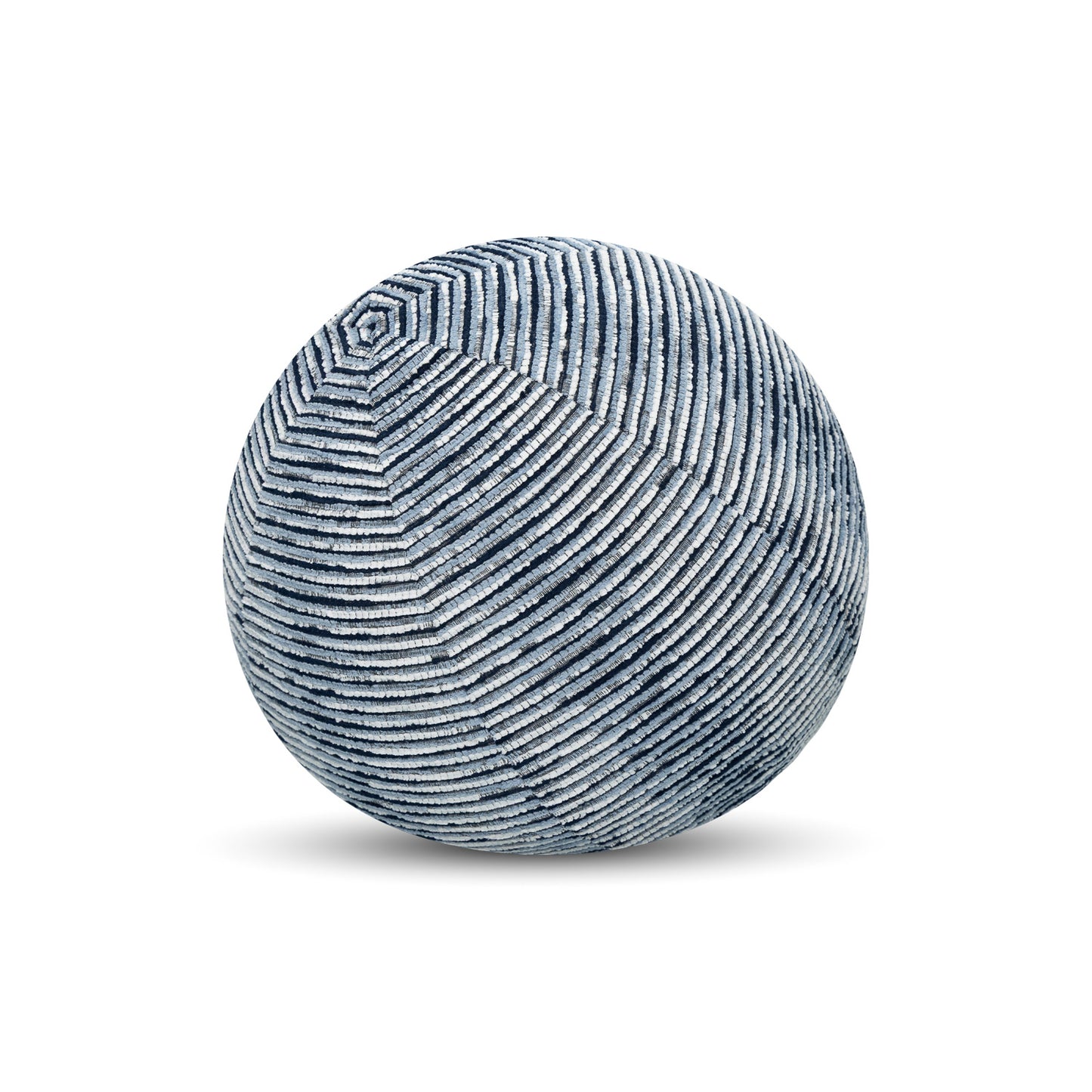 12 Round Elaine Smith Orb Pillow Progress Indigo, image 1