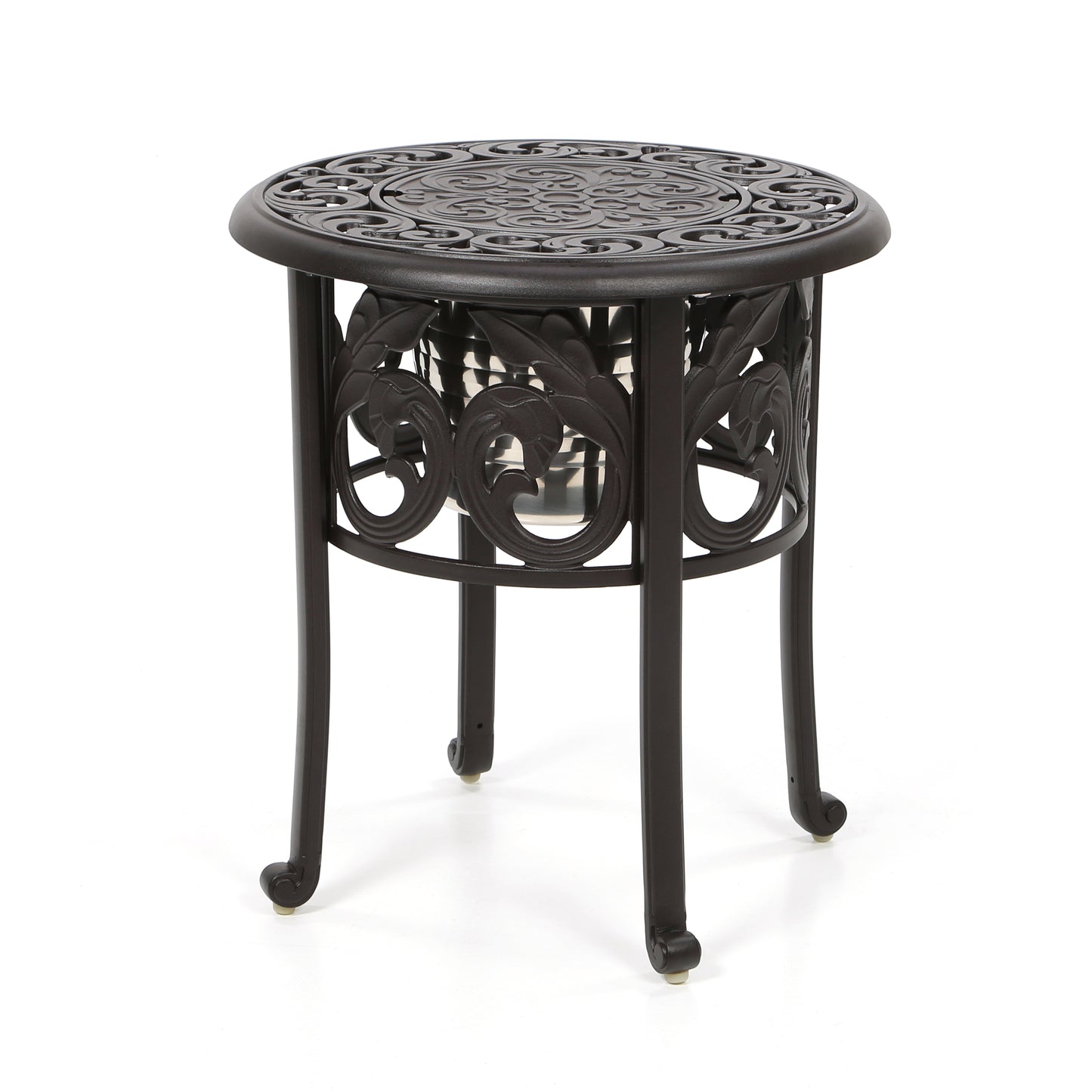 20" Round Chateau Ice Bucket Table, image 3