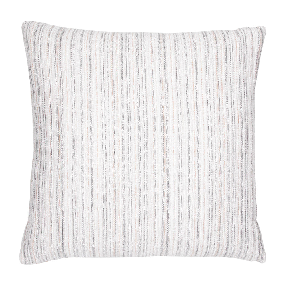 20 Square Designer Throw Pillow Luxe Stripe Pebble, image 1
