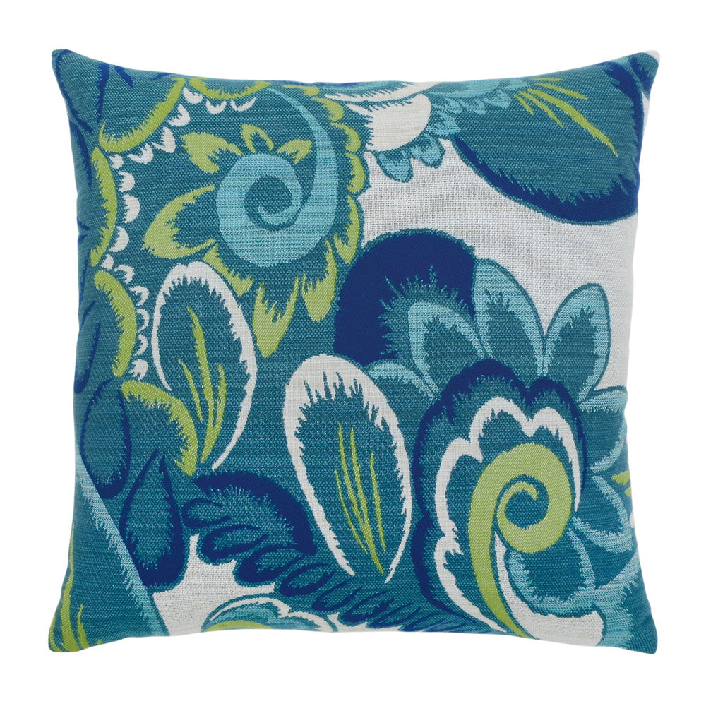 20 square designer throw pillow floral wave 1, image 1