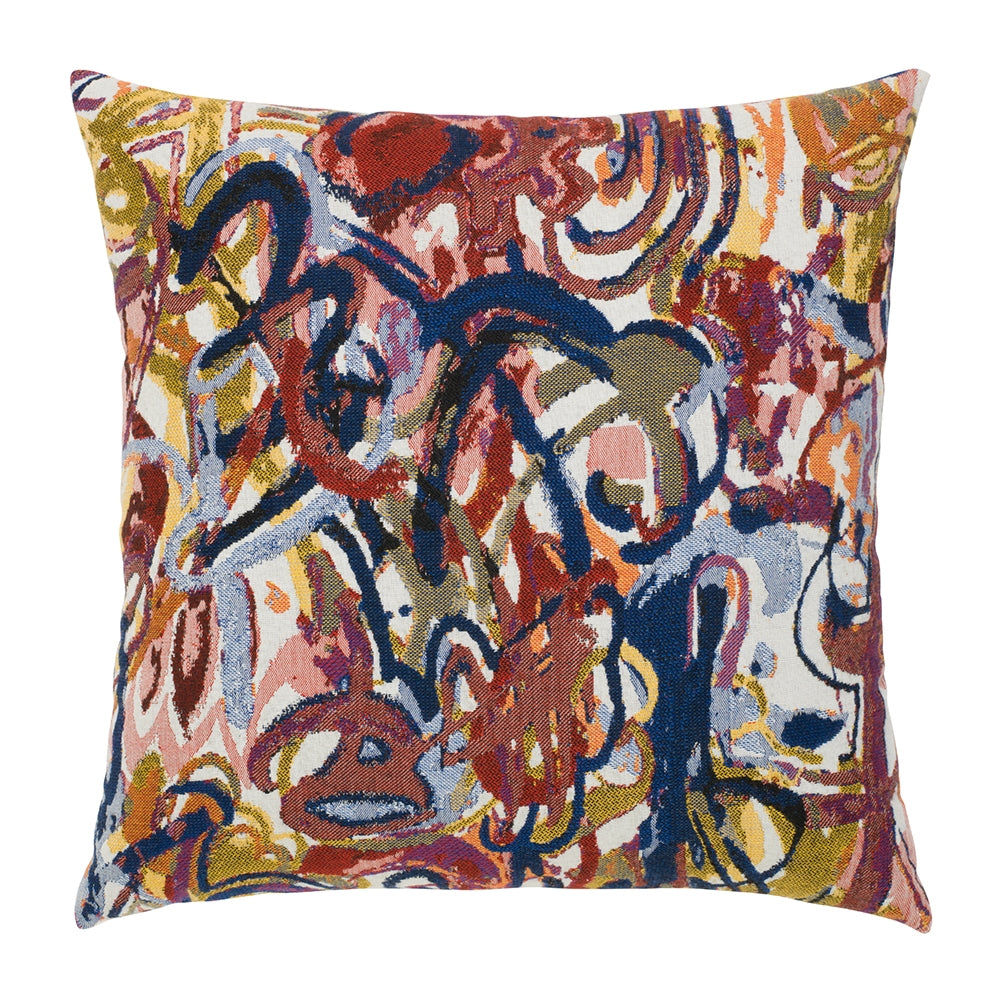 20 square designer throw pillow graffiti, image 1