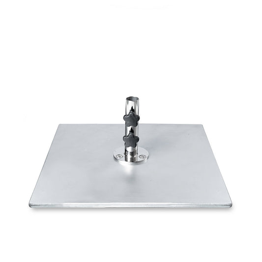 20" Square Galvanized Steel Plate Umbrella Base