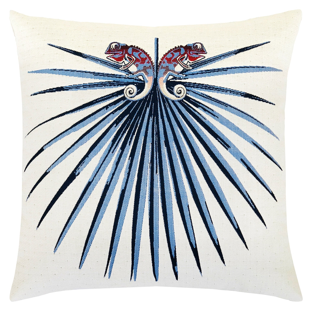 22 square designer throw pillow chameleon capri, image 1