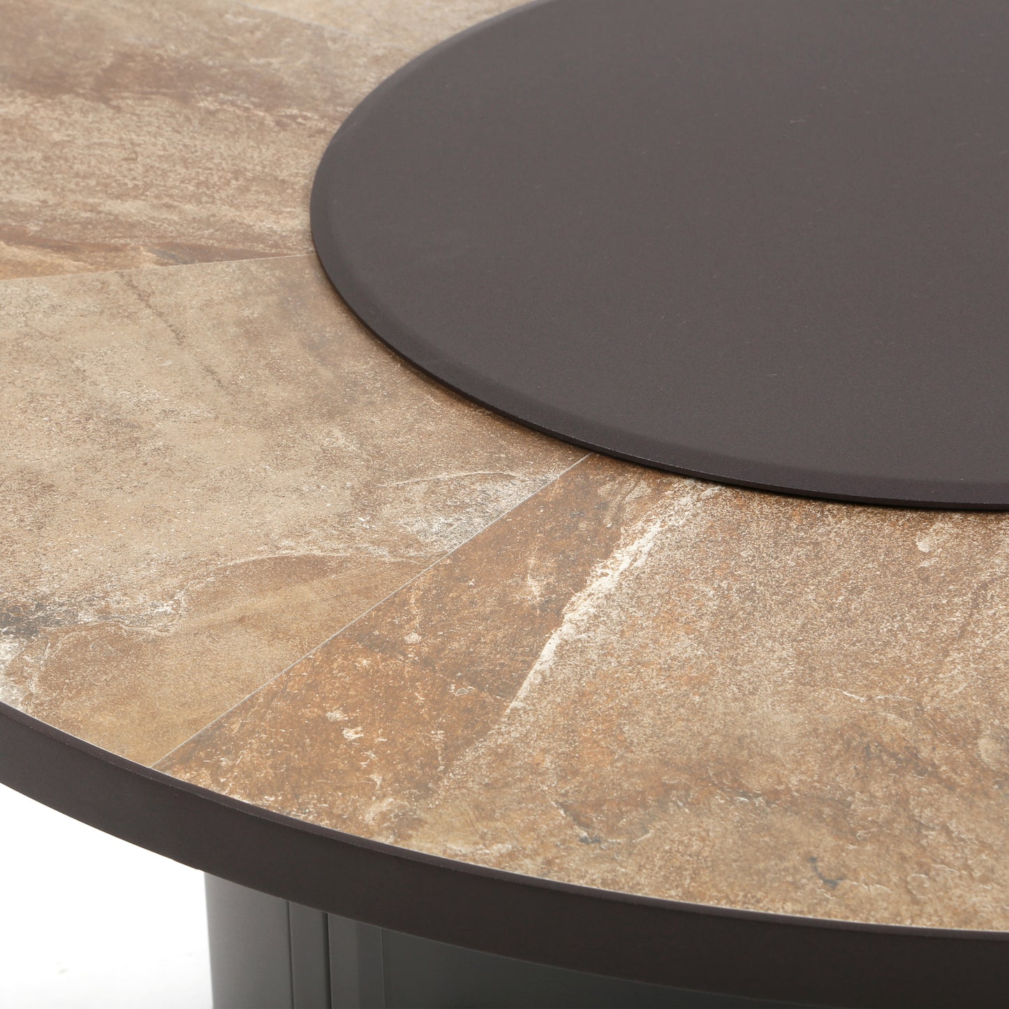 54 Round Chat Height Capri Fire Pit Cabaletta Top Detail, image 6