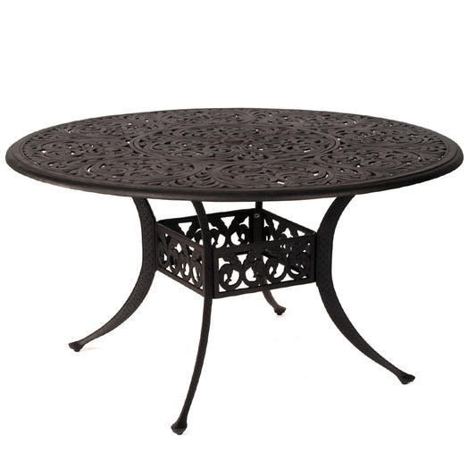 54" Round Chateau Dining Table W/ Lazy Susan
