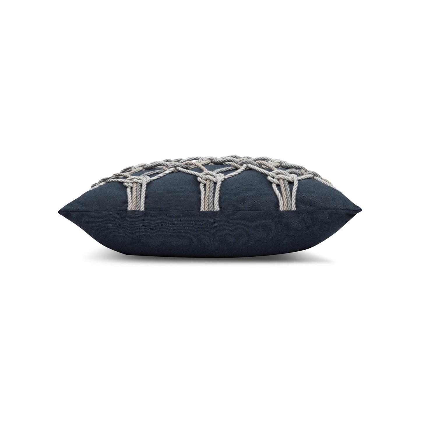 20" Square Elaine Smith Pillow Indigo Rope, image 9