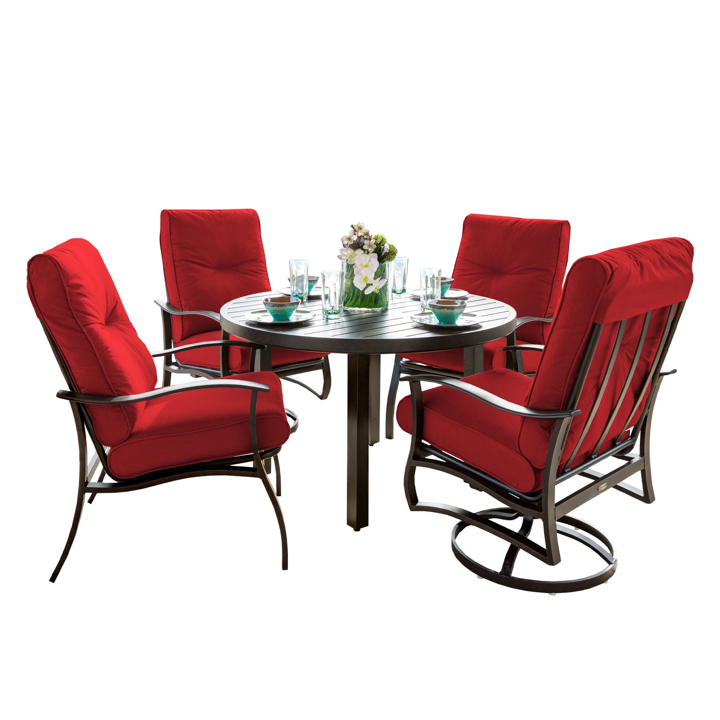 Albany 5 Piece Dining Set Flagship Ruby Cushions, image 12