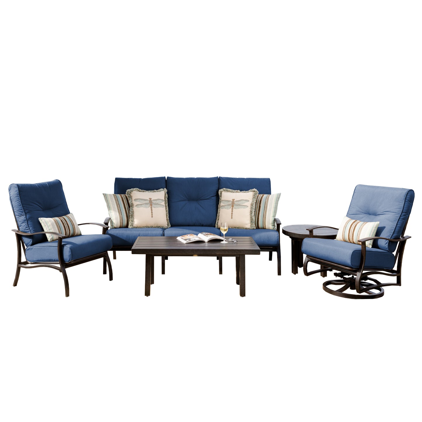 Albany 5 Piece Sofa Seating Set Venus Cabana Cushions, image 15