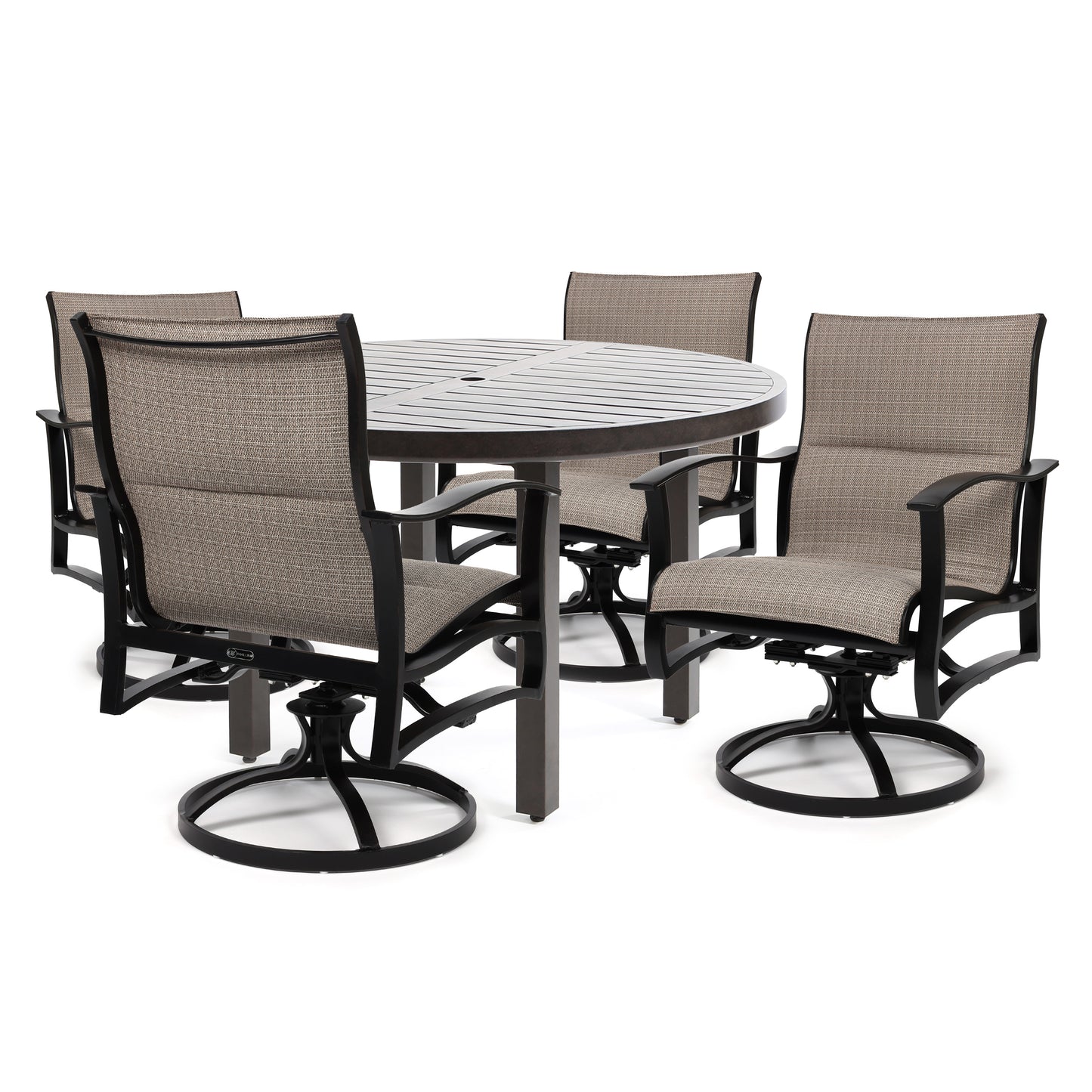Albany 5 Piece Padded Sling Low Back Dining Set, image 12