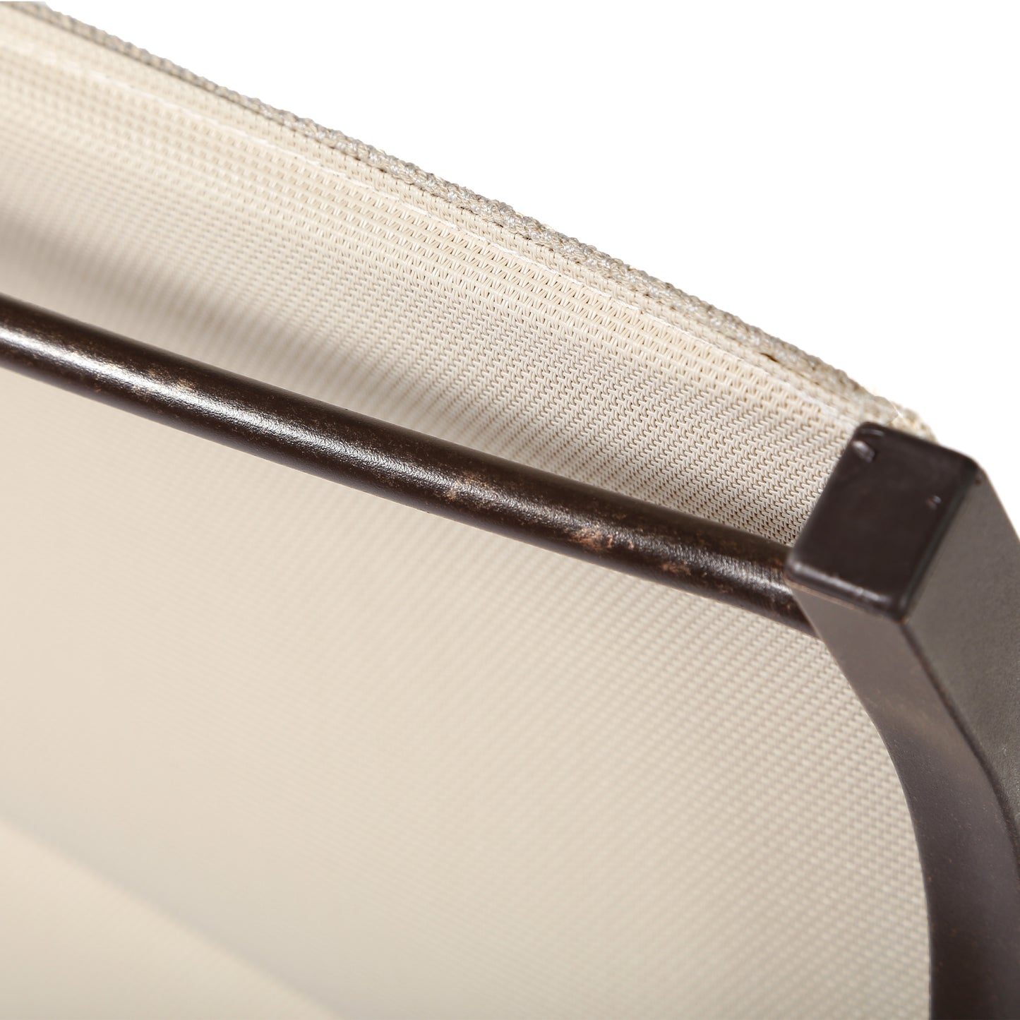 Anthem Padded Sling Dining Chair Grey Sand Back Fabric Detail, image 5