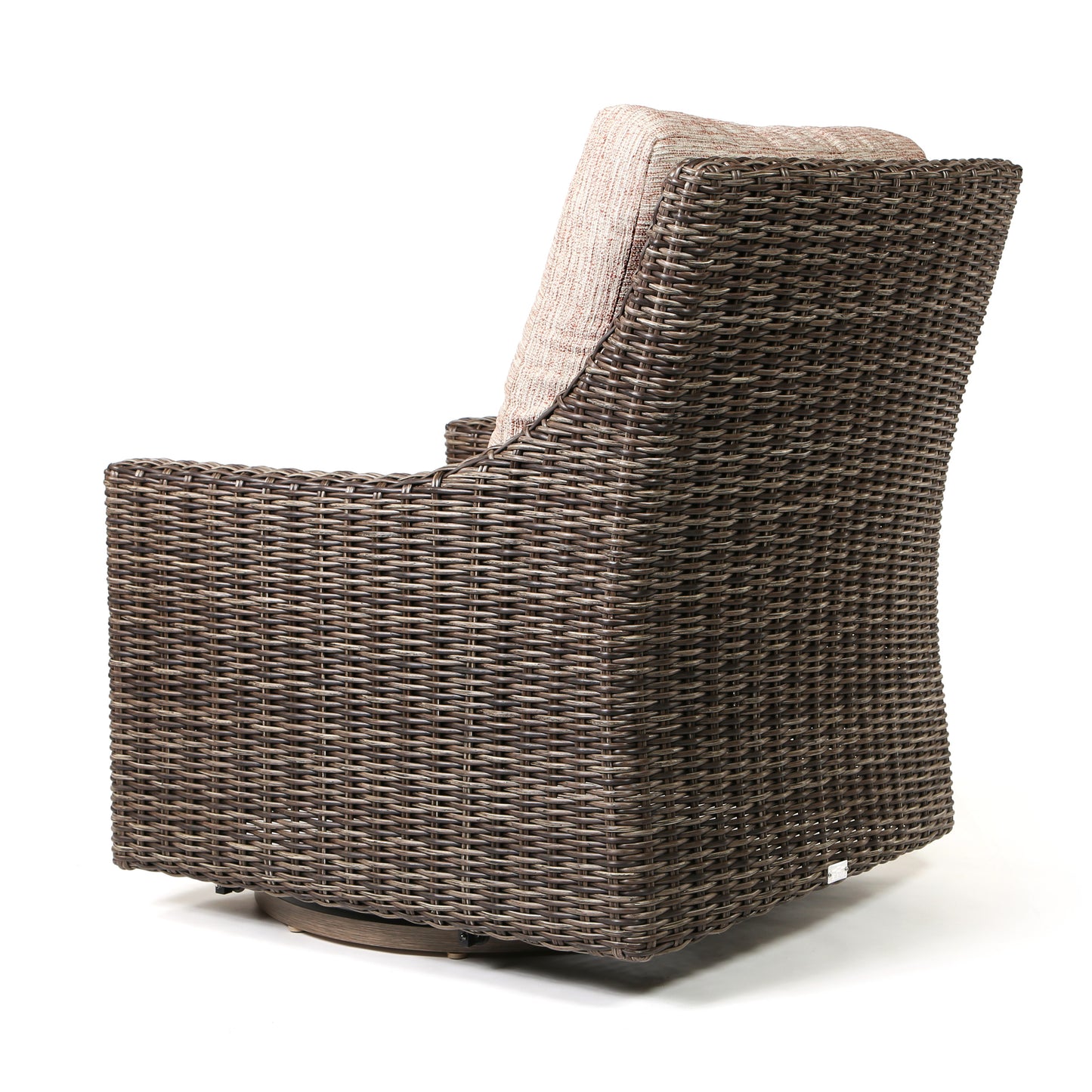 Avallon High Back Swivel Glider Club Chair Brushed Clay Cushions Back, image 13