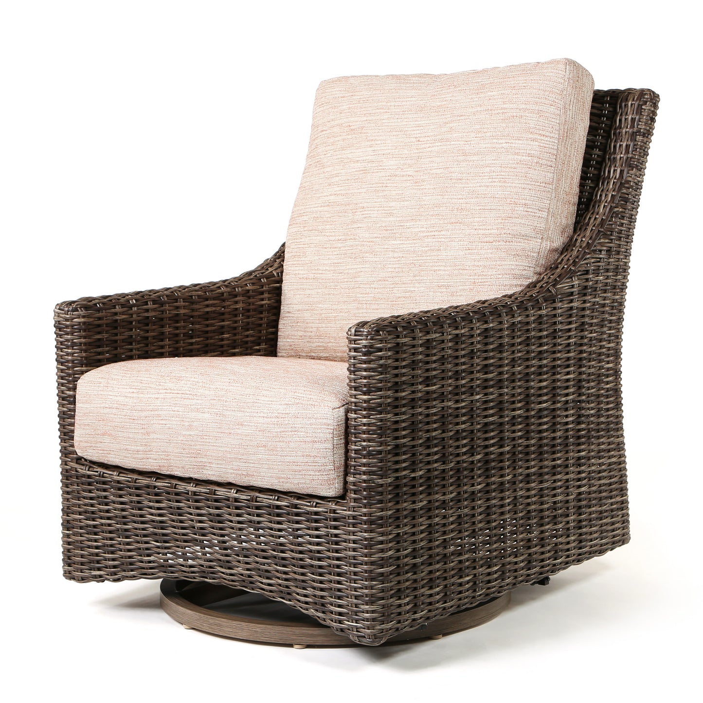 Avallon High Back Swivel Glider Club Chair Brushed Clay Cushions, image 3