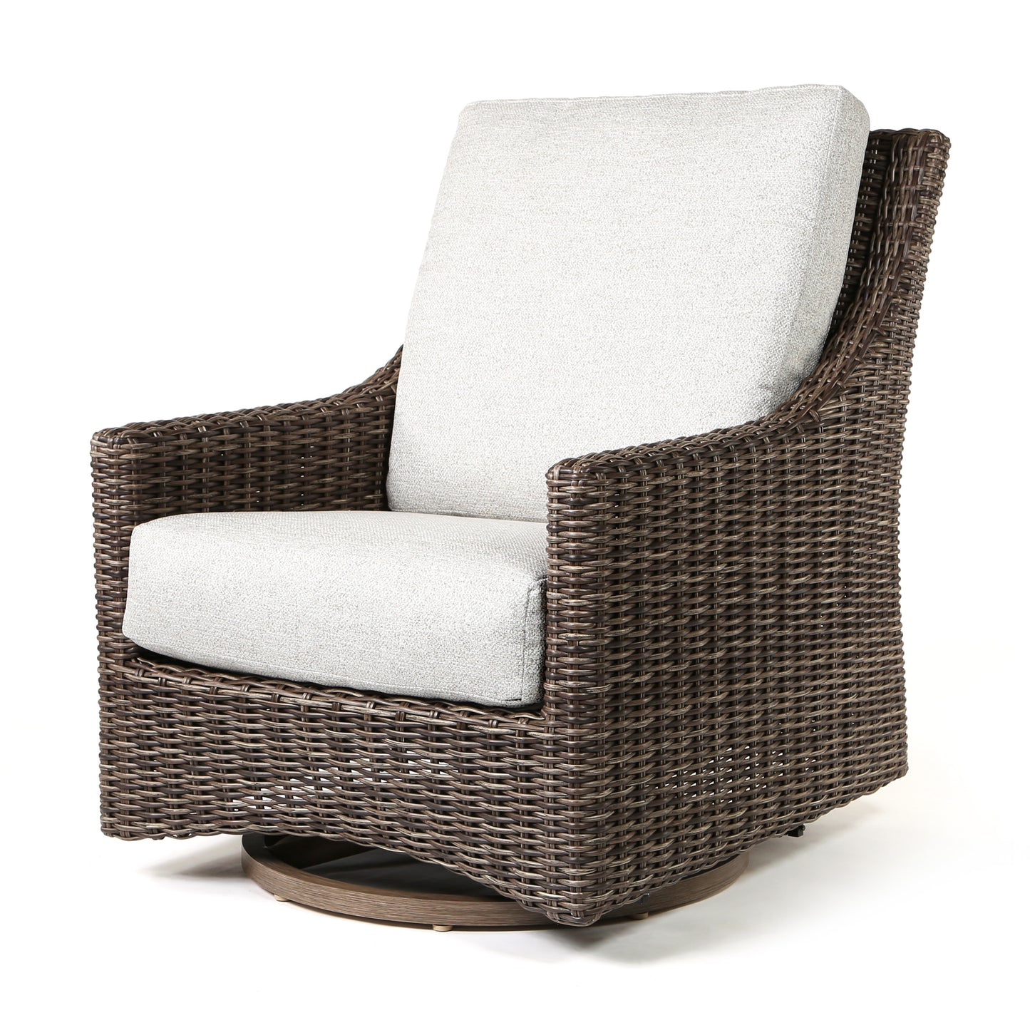 Avallon High Back Swivel Glider Club Chair Crosshatch Vapor Cushions, image 4