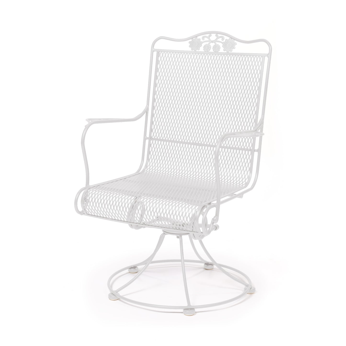 Briarwood High Back Swivel Rocker Weathered White Finish, image 27