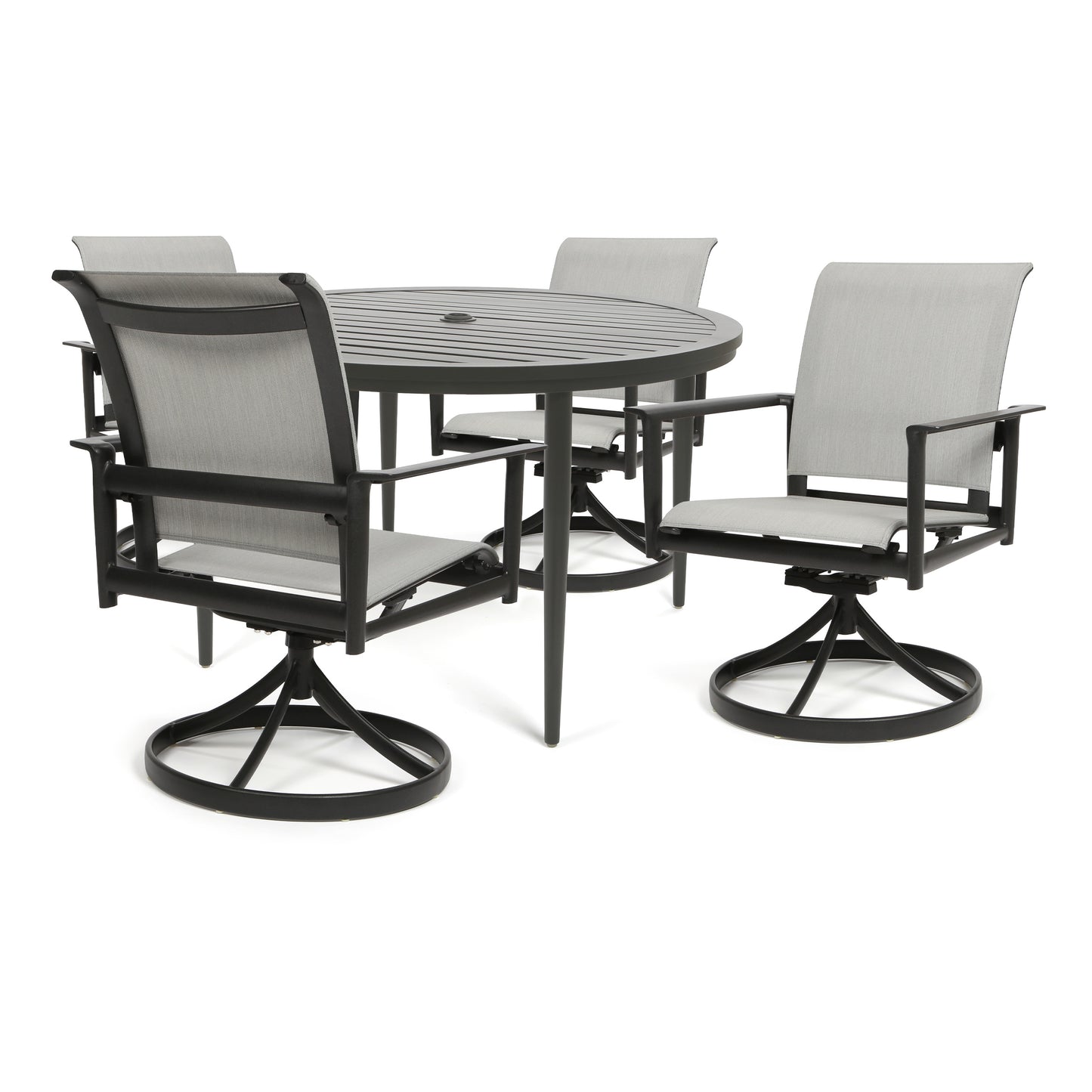 Contempo Sling 5 Piece Dining Set All Swivel Rockers, image 13