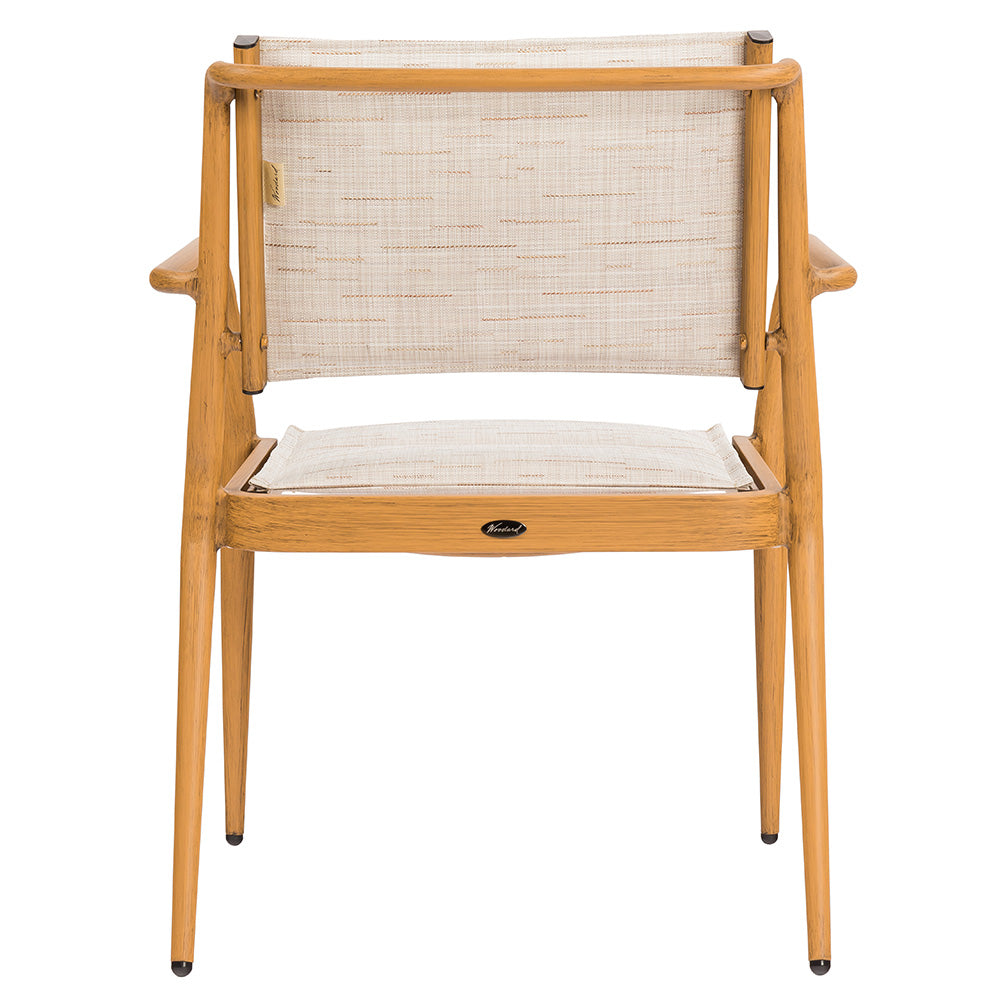 Daytona Padded Sling Dining Arm Chair Stacking Premium Frame Back, image 4