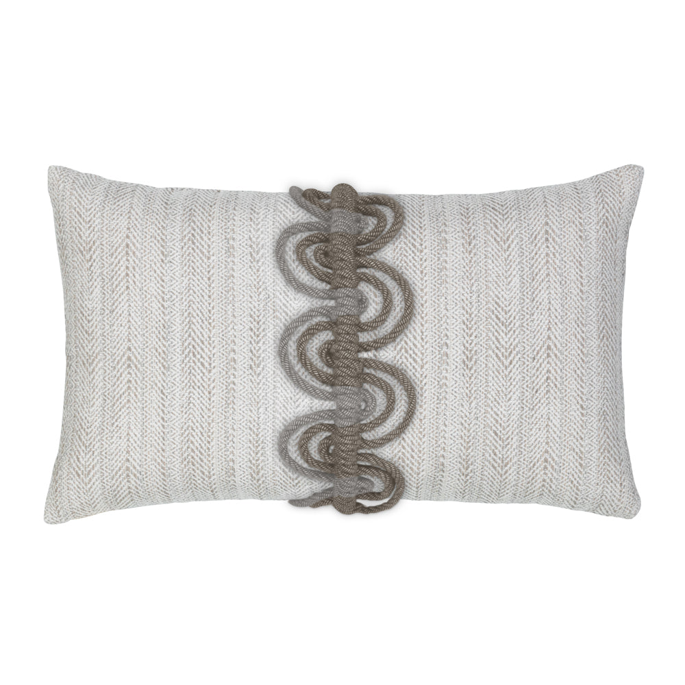 Designer Lumbar Pillow Dressage Pebble, image 1