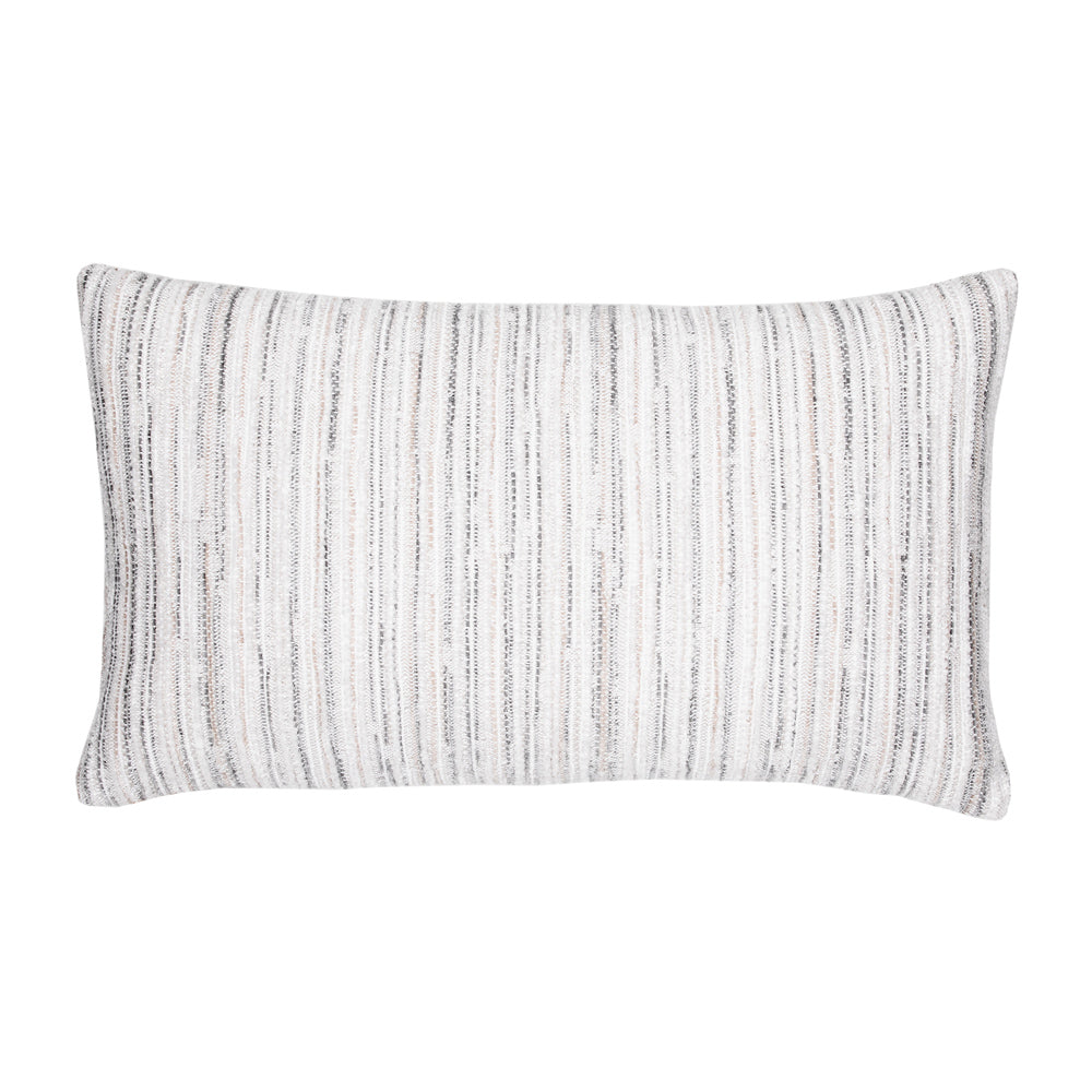 Designer Lumbar Pillow Luxe Stripe Pebble, image 1