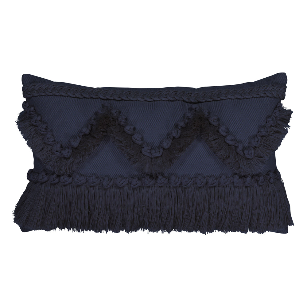 Designer Lumbar Pillow Tavarua Indigo, image 1