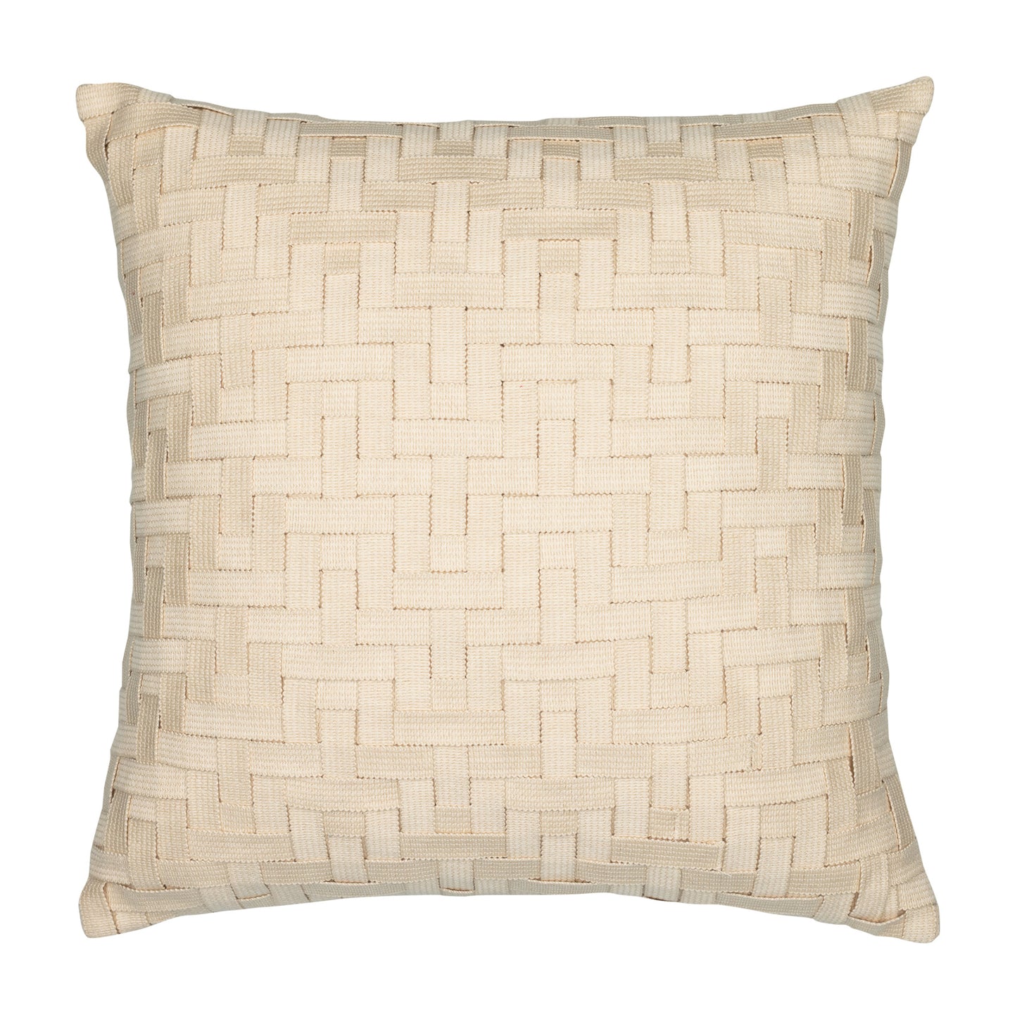 Elaine Smith 20 Square Pillow Entwine Crema, image 1