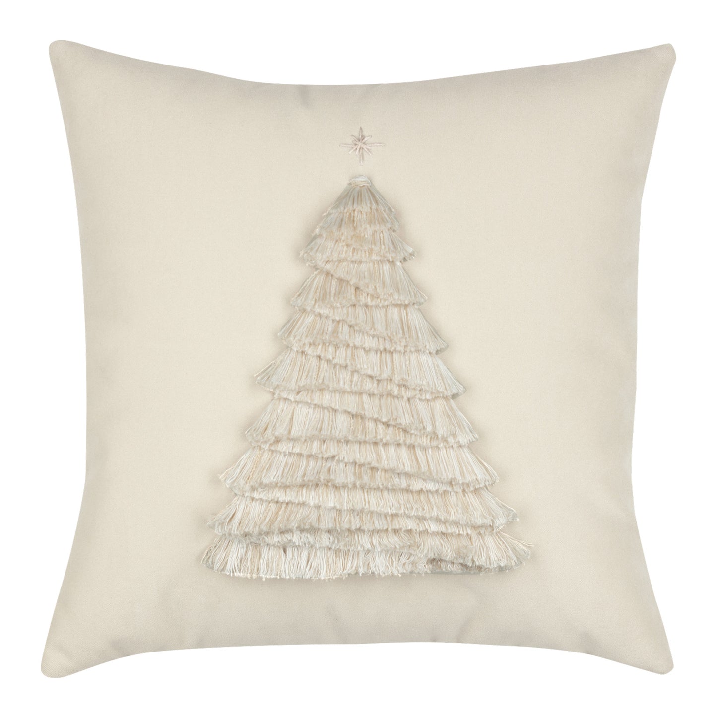 20" Square Elaine Smith Pillow Fraser Fir Ivory, image 1