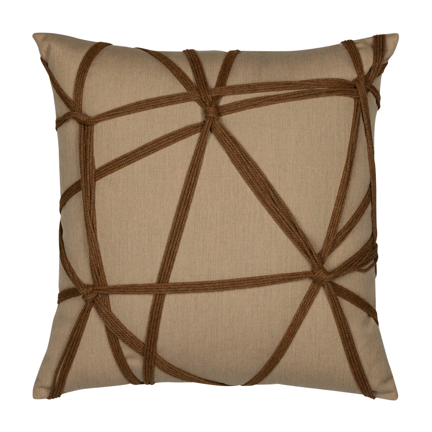 Elaine Smith 20 Square Pillow Interlace Chestnut, image 1