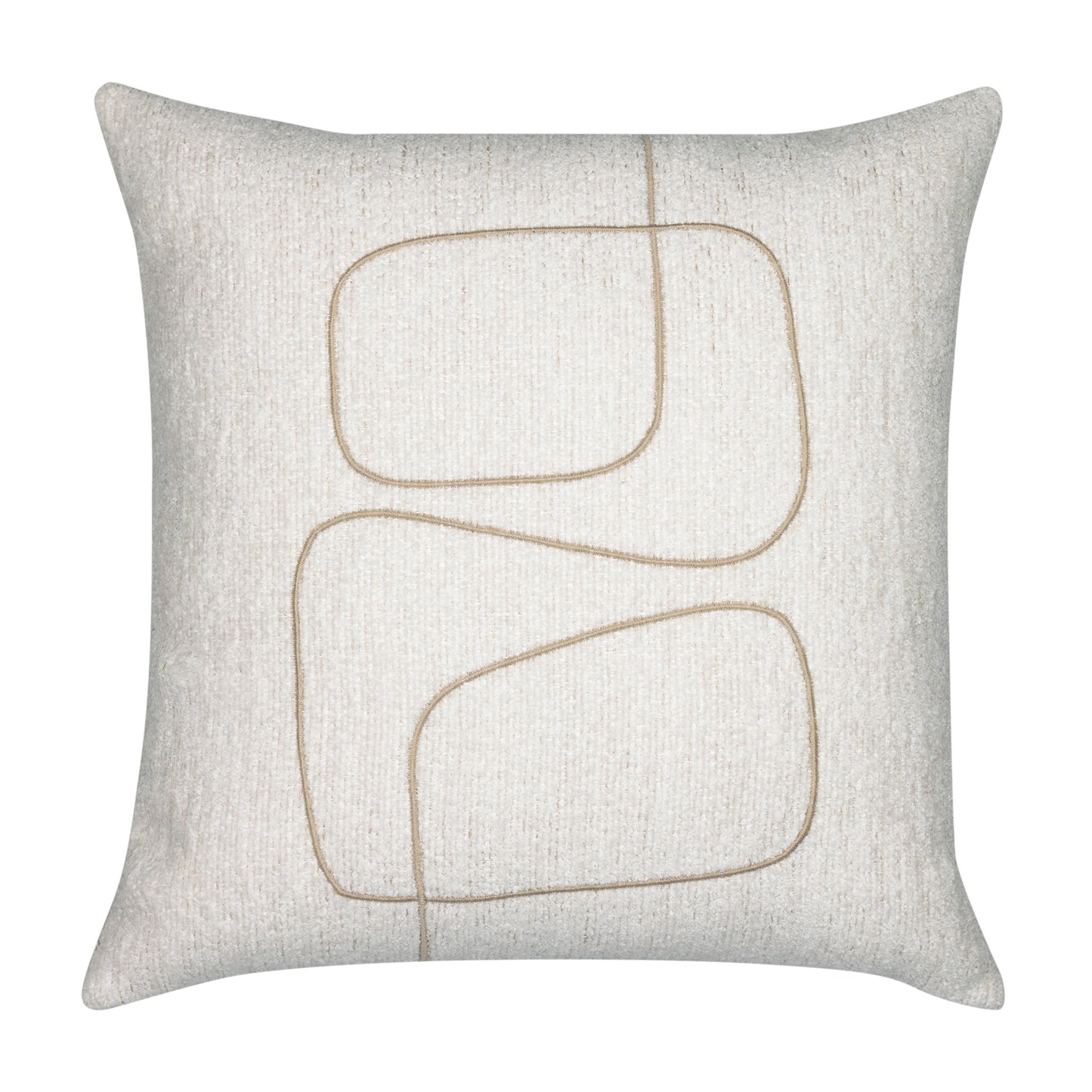 Elaine Smith 20 Square Pillow Linear Luxe Oyster, image 1