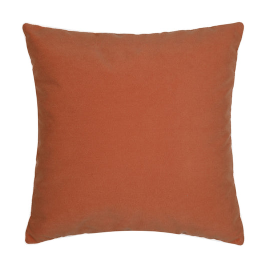 20" Square Elaine Smith Pillow  Lush Velvet Papaya Corded