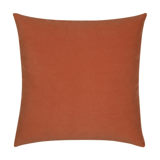 20" Square Elaine Smith Pillow  Lush Velvet Papaya