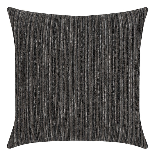 22" Square Elaine Smith Pillow  Luxe Stripe Charcoal