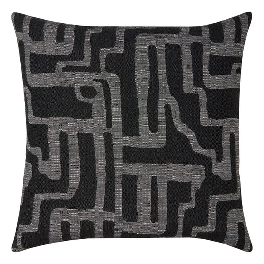 22" Square Elaine Smith Pillow  Noble Charcoal