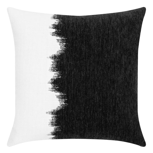 22" Square Elaine Smith Pillow  Transition Charcoal