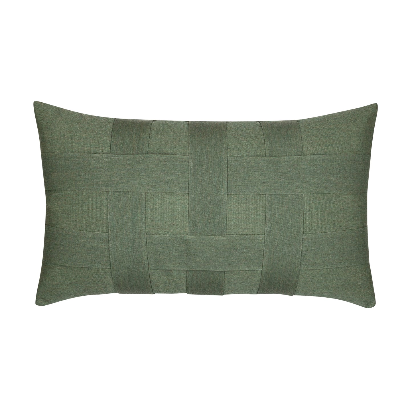 Elaine Smith Basketweave Fern Lumbar Pillow, image 1