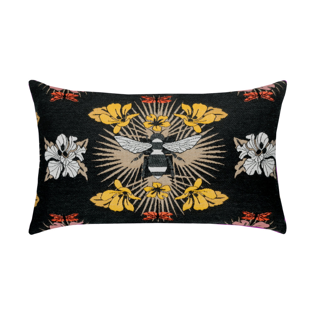 Elaine Smith Designer Lumbar Pillow Honey Bee, image 1