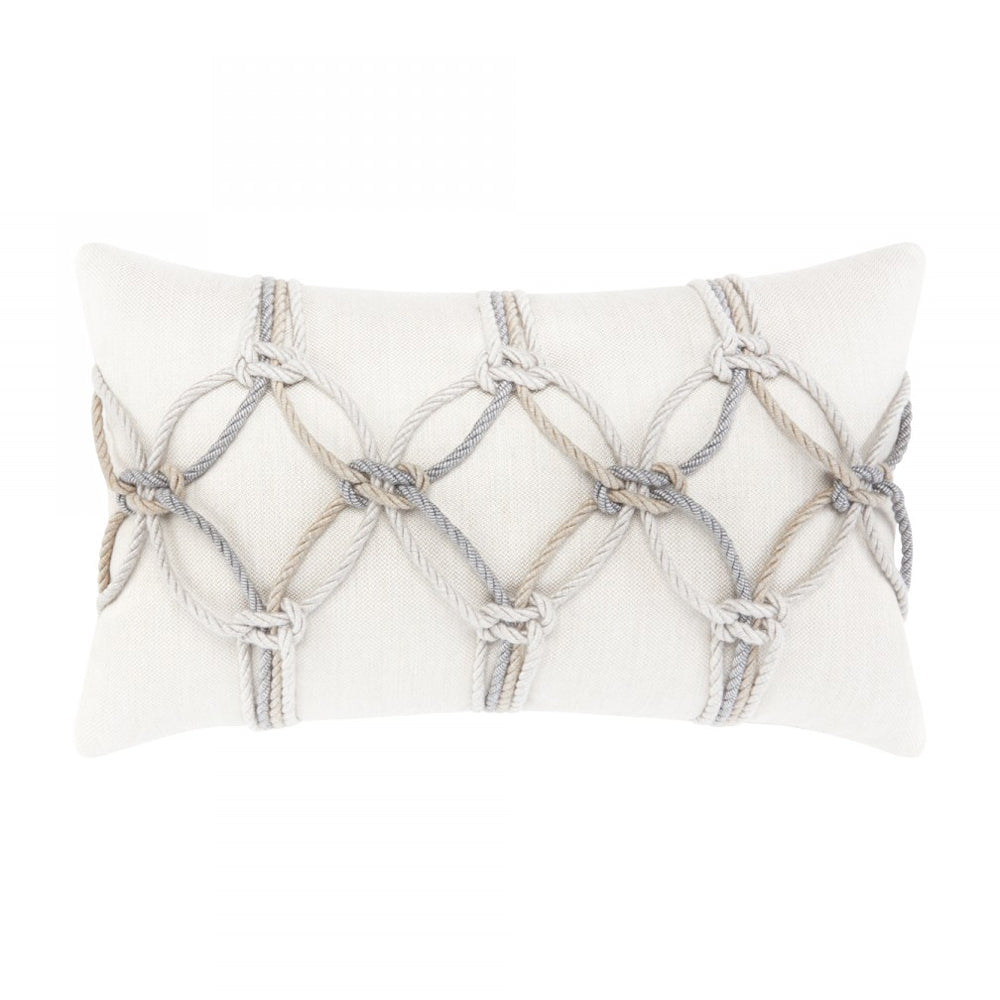 Elaine Smith Grigio Rope 12 x 20 Pillow, image 1