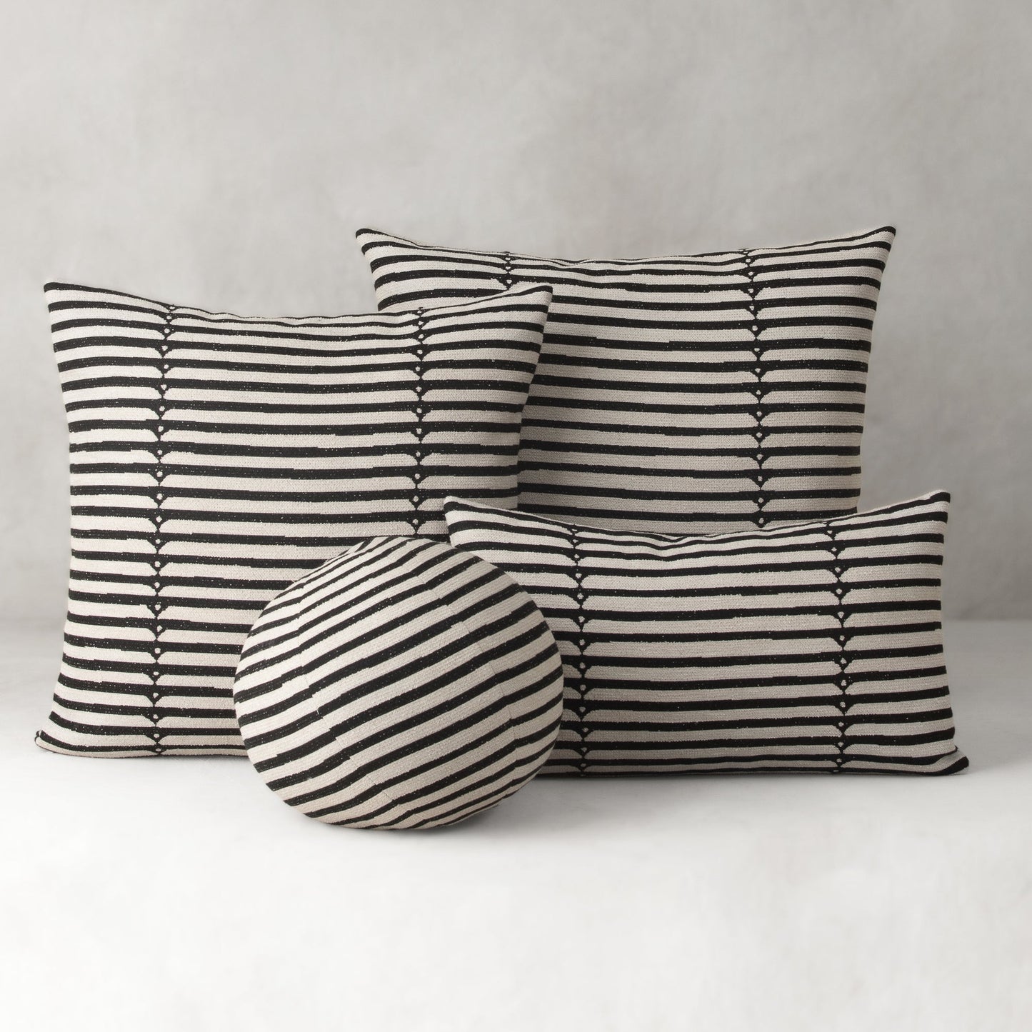 12" Round Elaine Smith Orb Pillow Sincerity Ebony, image 5