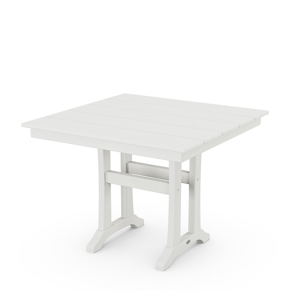 Farmhouse Trestle 37 Dining Table Vintage White, image 10