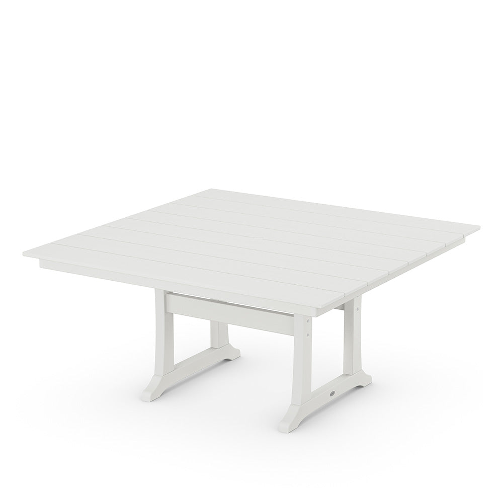 Farmhouse Trestle 59 Dining Table Vintage White, image 10