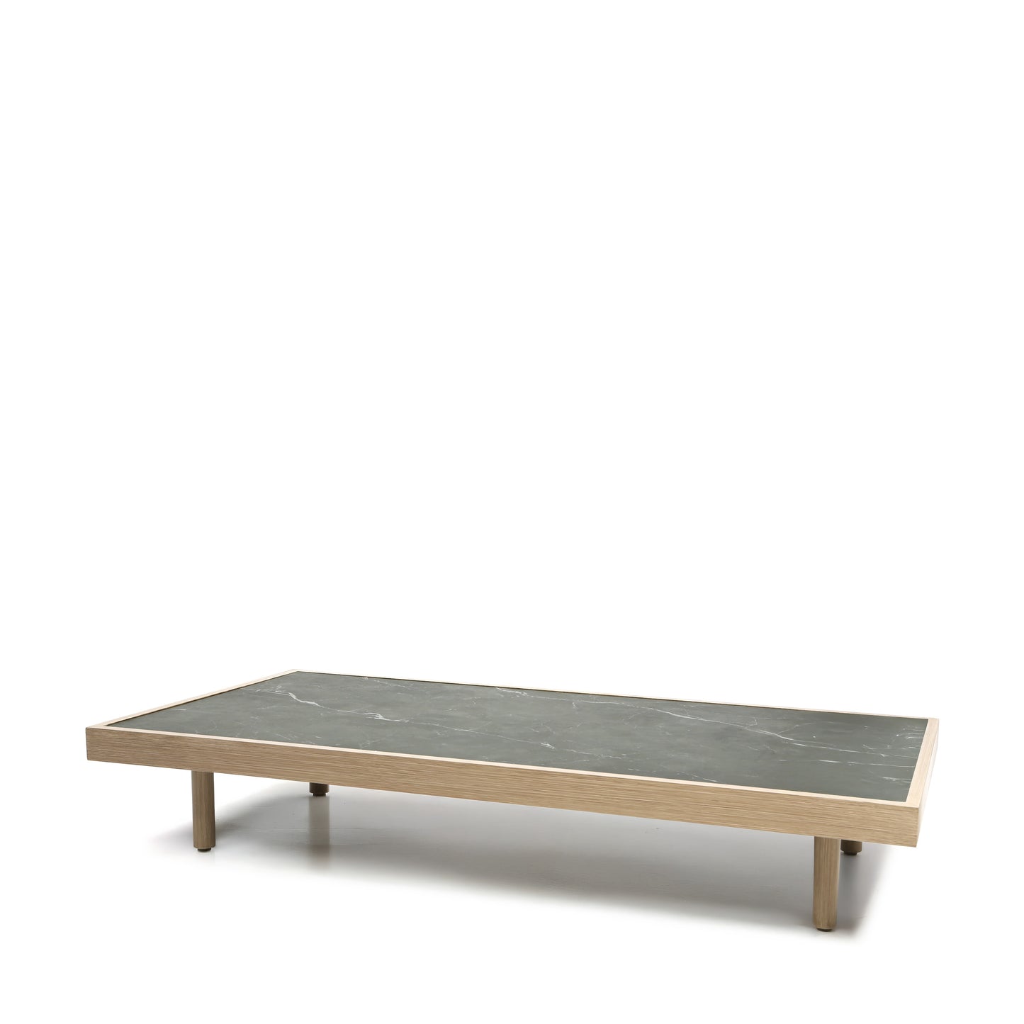 Grande Coffee Table Onyx Top Flax Finish, image 8
