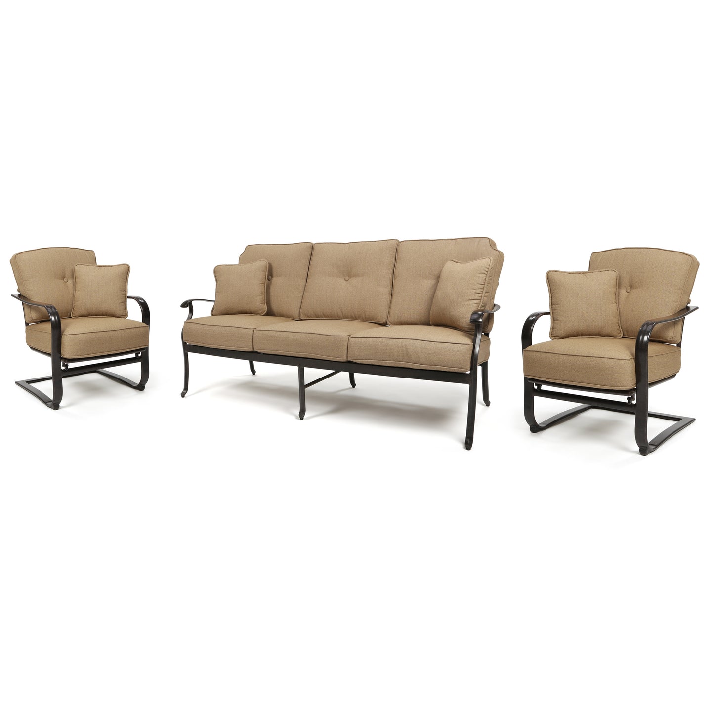 Heritage Sofa Set 2 Spring Club Chairs, image 12