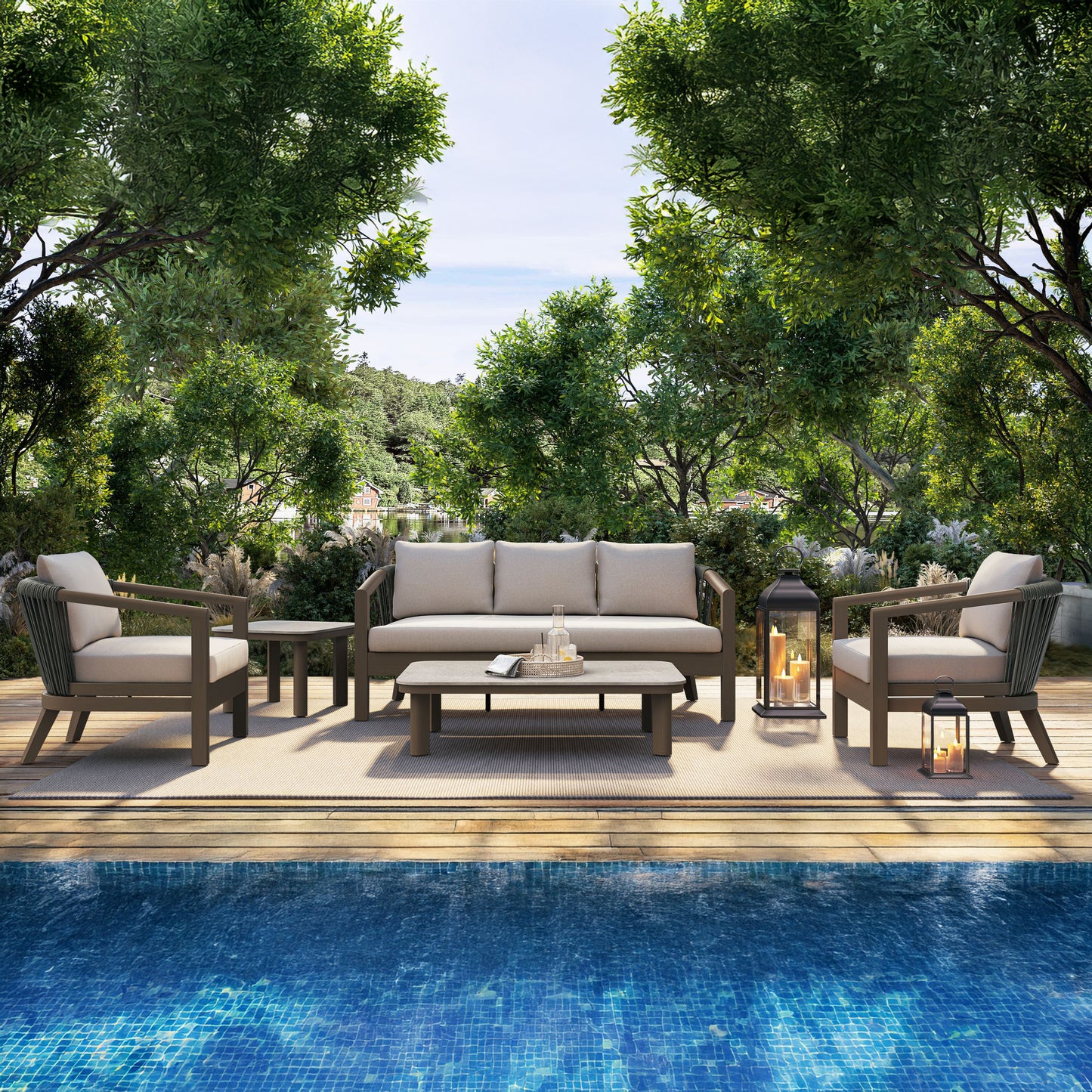 Hudson 5 Piece Sofa Set Environmental, image 4