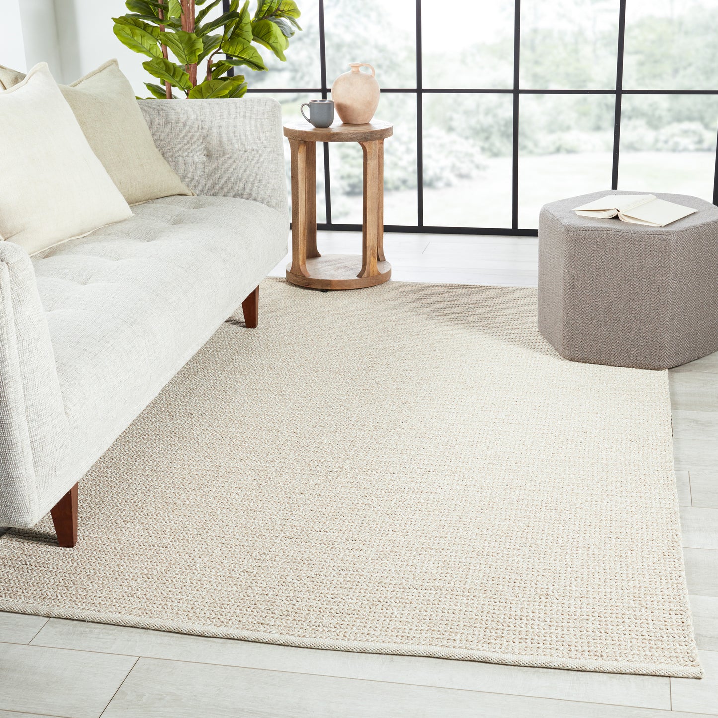 Jaipur Living Raynor Solid Beige Ivory Area Rug Brayden BRY01 Lifestyle, image 5