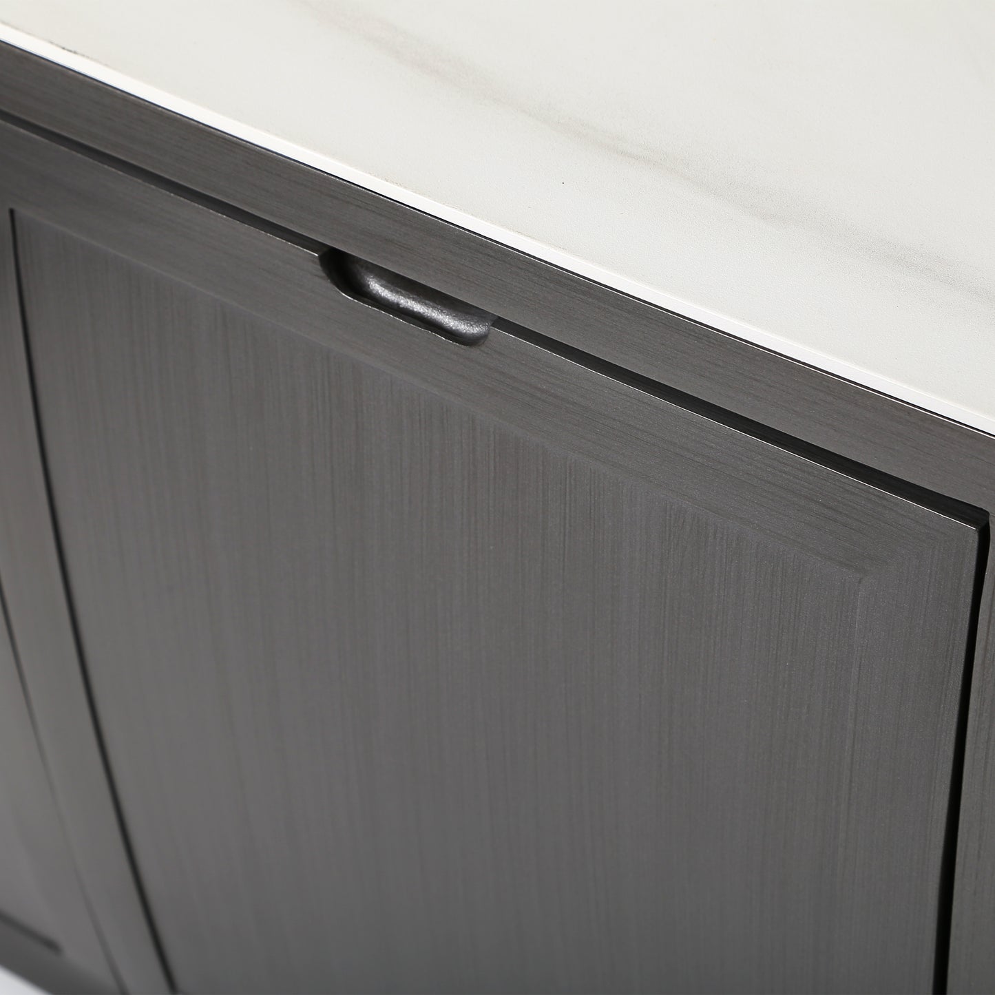 Largo 42 Square Coffee Fire Table Cast Iron Frame Detail, image 5