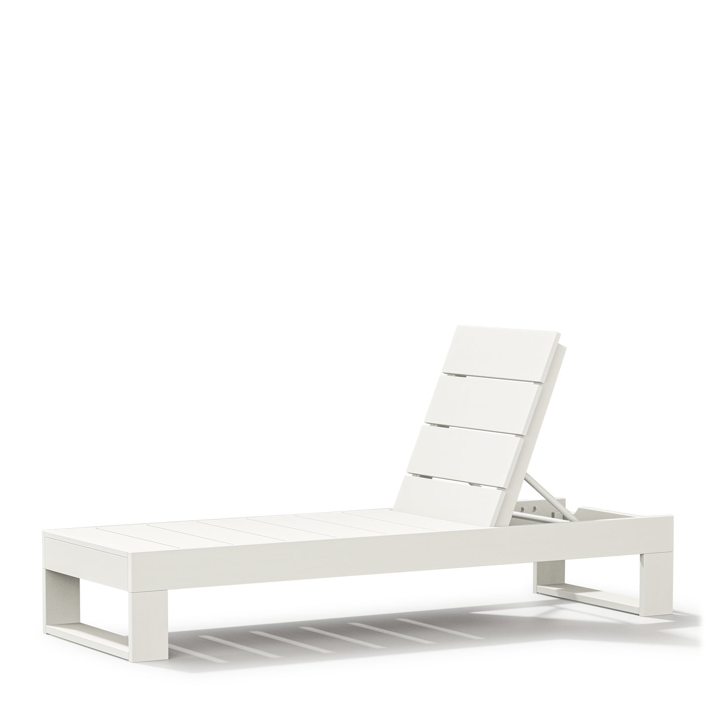 Latitude Chaise Lounge Vintage White Frame, image 4