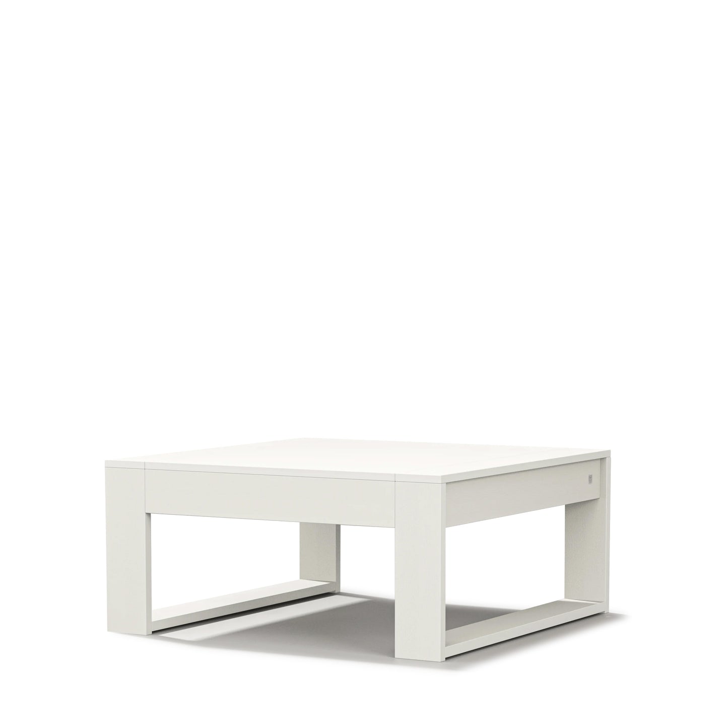 Latitude Square Coffee Table Vintage White Frame, image 4