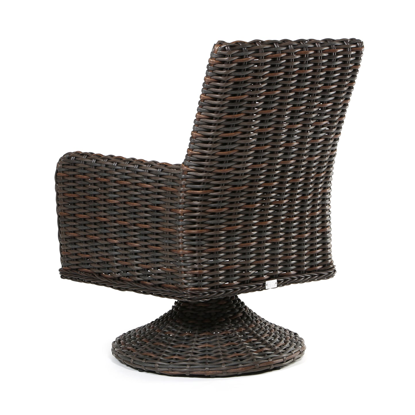 Laurent Dining Swivel Rocker Chestnut Weave Fresco Flax Fabric Back, image 12