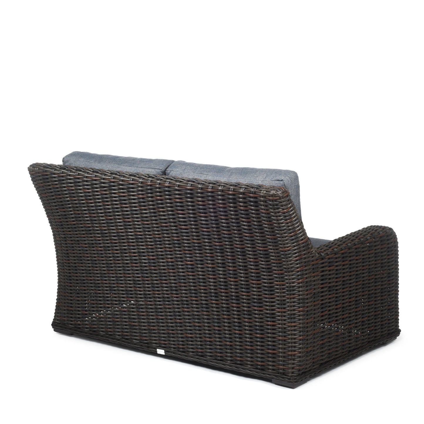 Laurent Loveseat Chestnut Weave Adena Denim Fabric Back, image 11