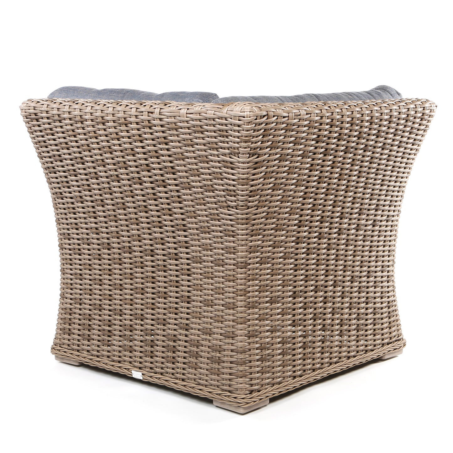 Laurent Square Corner Section Driftwood Weave Adena Denim Fabric Back, image 17